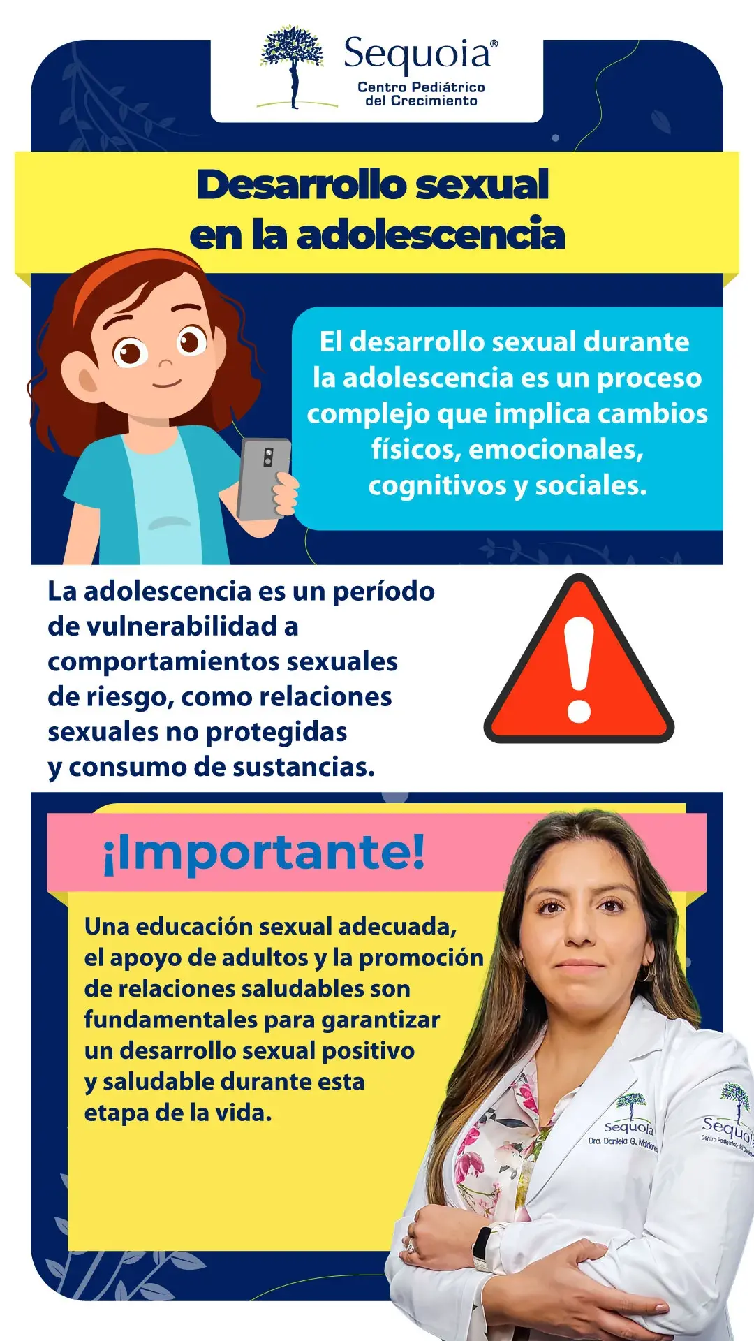 Desarrollo sexual en la adolescencia - infografía