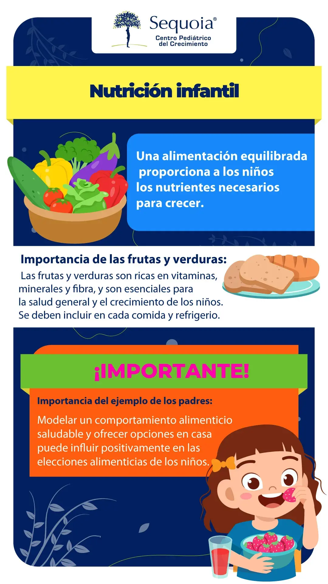 Nutrición infantil - infografía