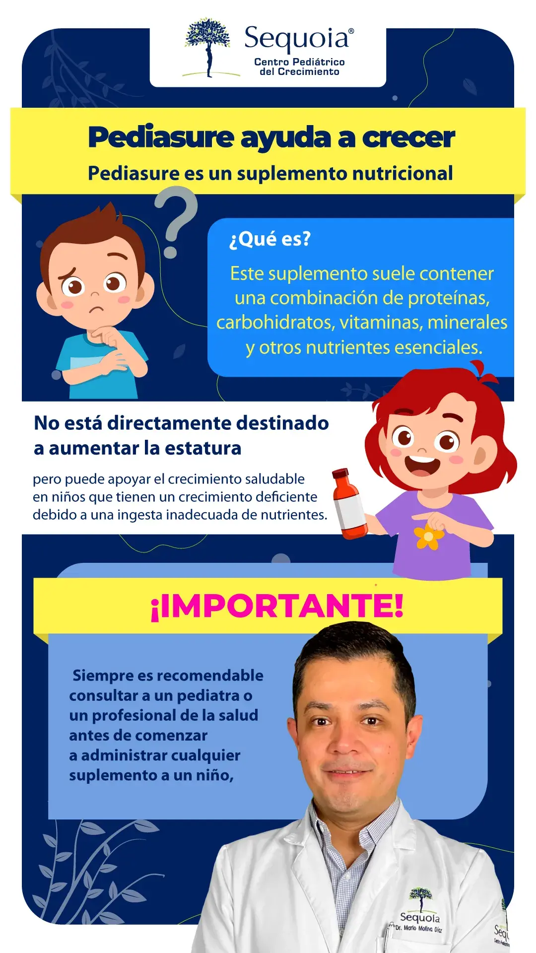 Pediasure ayuda a crecer - infografía