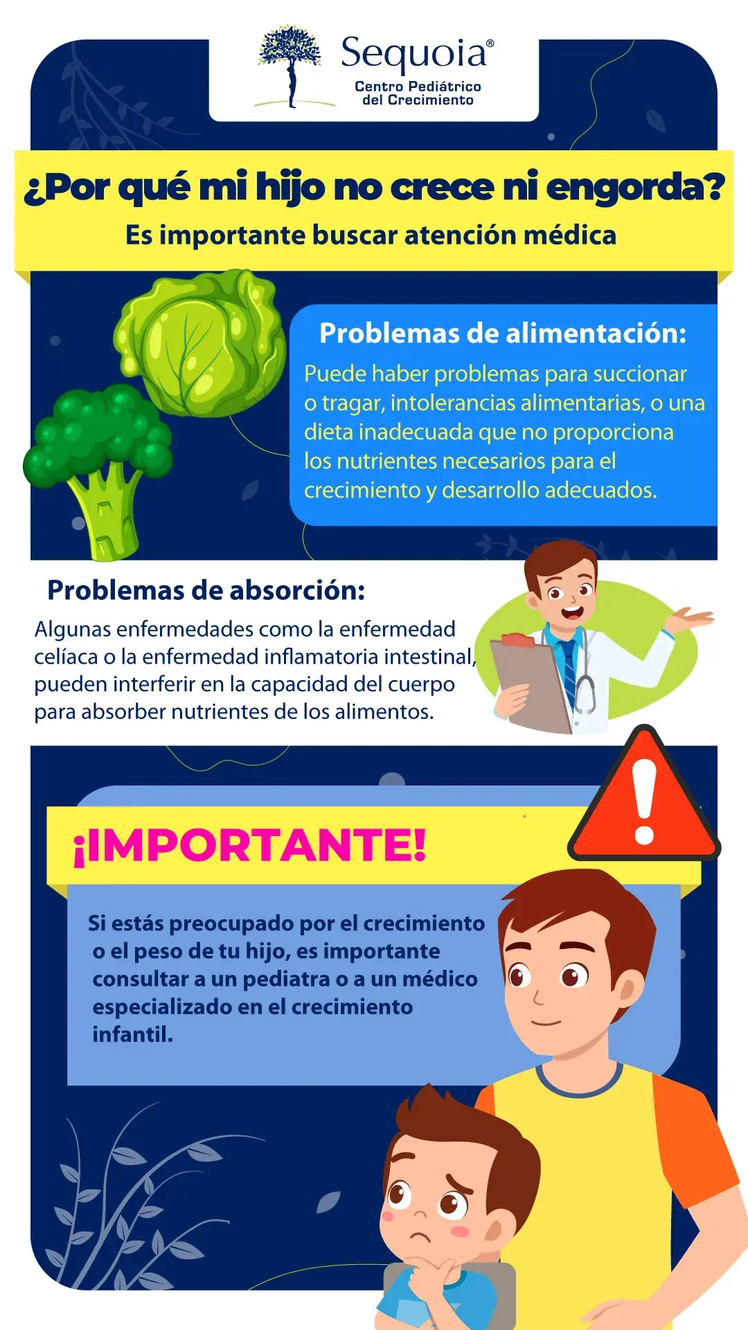 Por que mi hijo no crece ni engorda - infografía