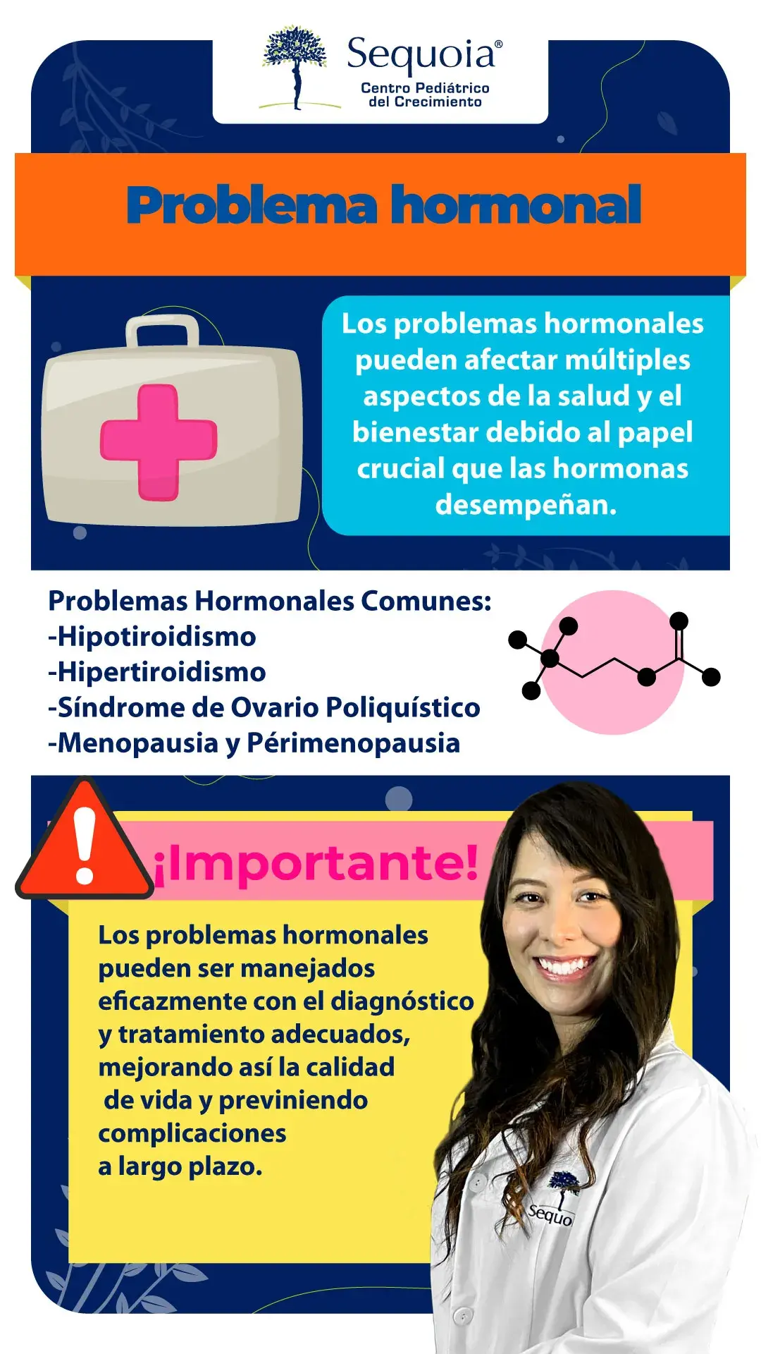 Problema hormonal - infografía