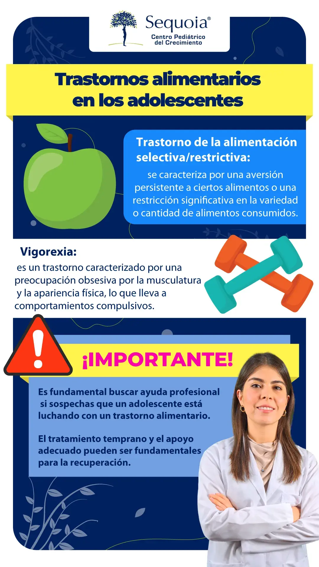 Trastornos alimenticios en adolescentes - infografía