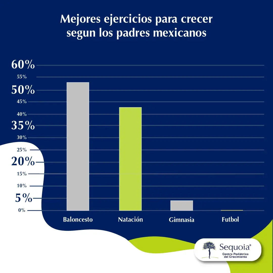 Gráfica de mejores ejercicios para crecer barras - infografía