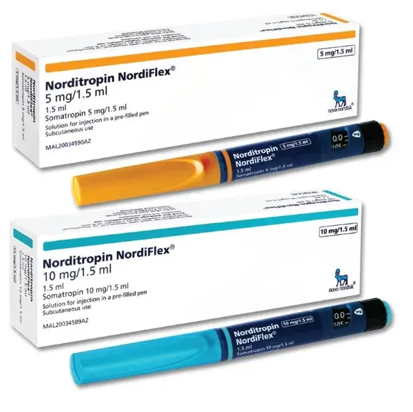 Norditropin Nordiflex caja de 5mg y 10 mg