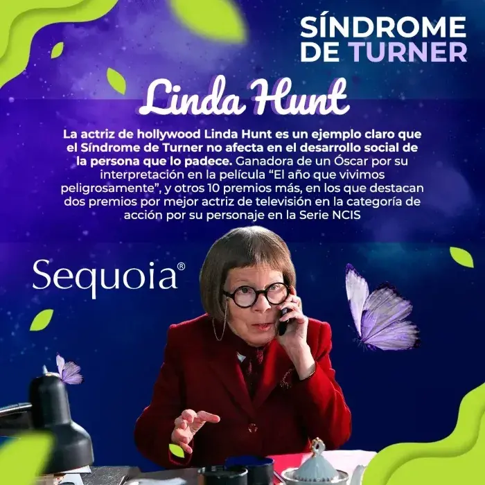La actriz Linda Hunt padece síndrome de Turner
