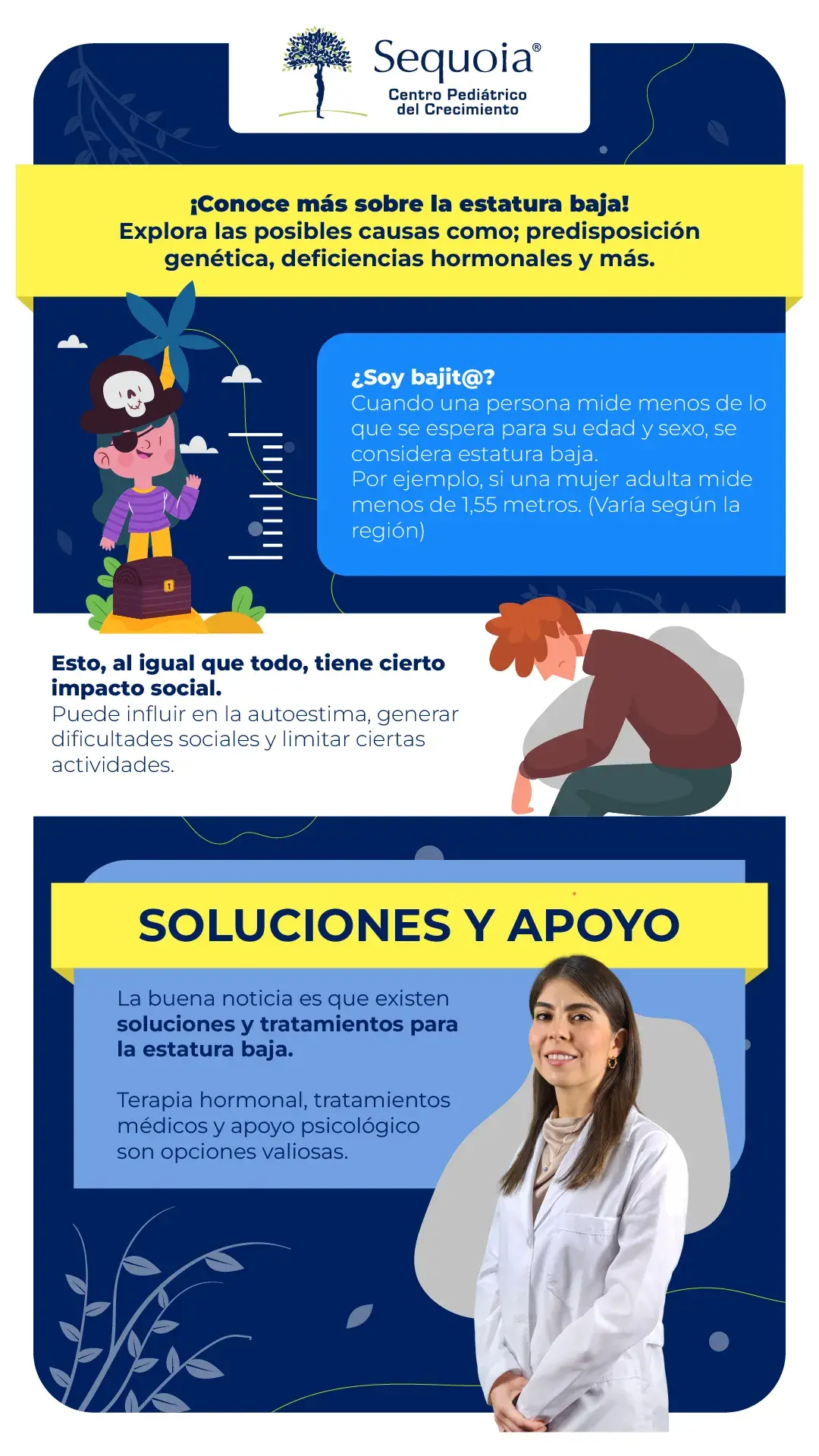 Estatura baja Infografía